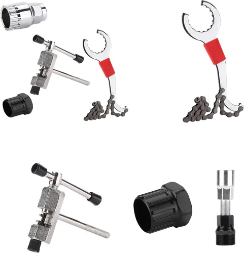 Vista 5 de Repair Tools Bicycles Kits Road Bikes Maintenance Tool Flywheel Removal Chain Breaker Cranks Pullers Cycling Accessories