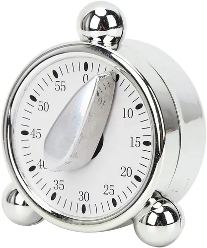 Vista 7 de Temporizador mecánico, pequeño temporizador multifunción, mini temporizador de cocina, reloj despertador para cocina, peluquería y salón de belleza