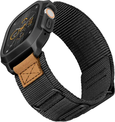 Vista 28 de SUNFWR - Correas compatibles con Apple Watch de 44 mm y 45 mm con estuche, correa deportiva resistente para Apple Watch con cubierta protectora