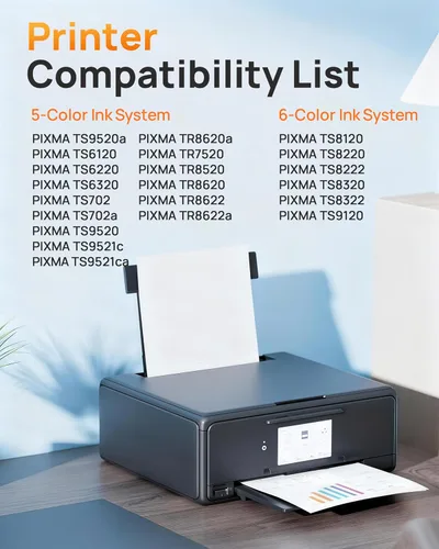 Vista 2 de Paquete de 10 cartuchos de tinta 280 281 XXL de repuesto para cartuchos de tinta Canon 280 281 PGI280XXL CLI281XXL compatibles con PIXMA TR8620a