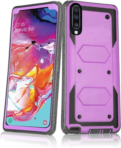 Vista 7 de Asuwish Funda de teléfono para Samsung Galaxy A70, híbrida, resistente, a prueba de golpes, a prueba de caídas, cuerpo completo, resistente, Negro