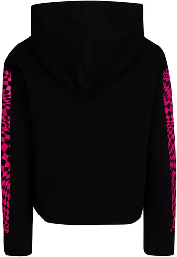 Vista 2 de Converse Sudadera corta con capucha a cuadros para niña (niños grandes)