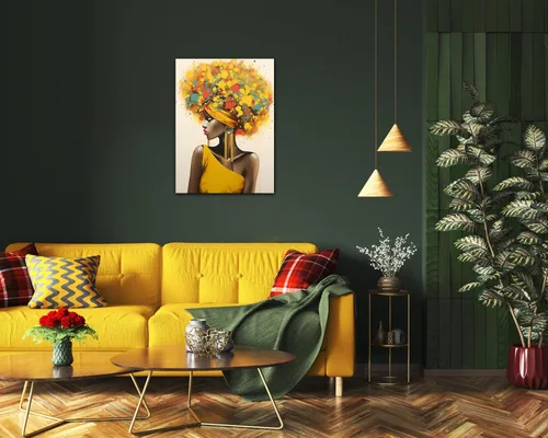 Vista 90 de Arte de pared afroamericano, decoración de rey y reina bailarín negro para sala de estar, arte de pareja de amor negro para dormitorio, lienzo