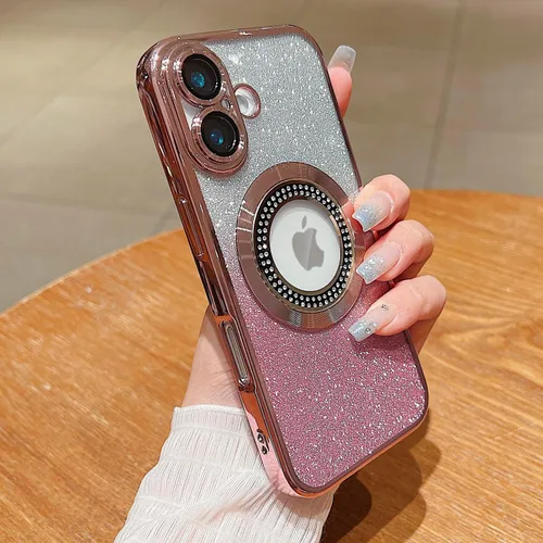 Vista 146 de Misscase Funda magnética con purpurina para iPhone 11 compatible con MagSafe, protección completa, delgada, a prueba de golpes, antiarañazos