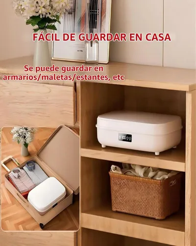 Vista 7 de Secadora Portátil, Mini Máquina de Cuidado de la Ropa con Control Remoto, Rápida/Fácil de Usar/Pequeña, Adecuada para Espacios Pequeños