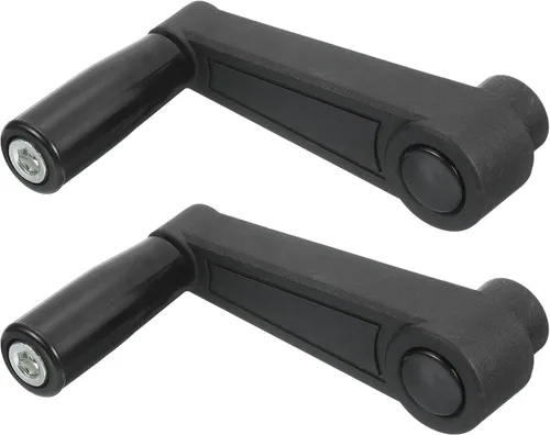 Vista 8 de uxcell 2 piezas de mango giratorio de 0.315 x 3.346 in (diámetro x L), mango de manivela de torno universal de repuesto para máquina de molienda