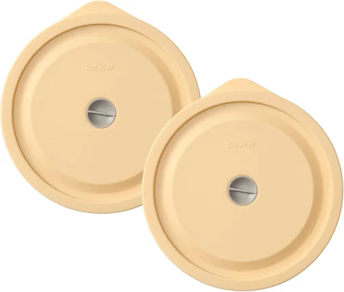 Vista 10 de Tapas de repuesto para Pyrex 7200-PC de 2 tazas, tapa de cobertura de almacenamiento redonda de silicona para tazón de vidrio Anchor Hocking Beige 4