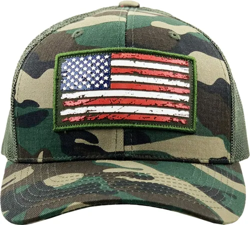 Vista 195 de KBETHOS Tactical Operator Collection USA Fishing Mesh Ballcap Flag Patch America Outdoors Trucker Baseball Cap