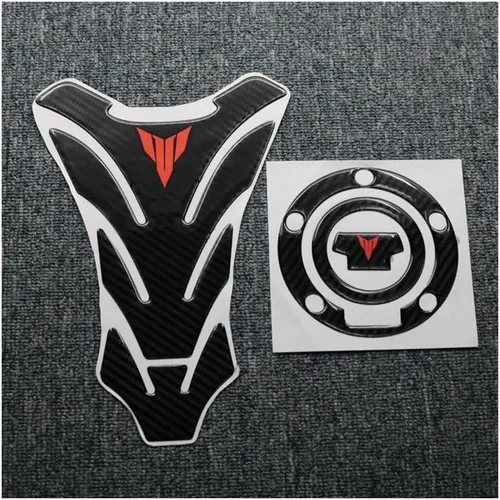 Vista 8 de Motorcycle Tank Pads for Y&AMAHA MT03 MT07 MT09 FZ07 MT-07 MT10 MT25 Fuel Tank Carbon Fiber Sticker Cover Pad Motorcycle Decorative Decal Sticker