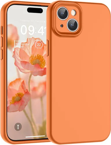Vista 190 de SUPFINE - Funda diseñada para iPhone 12, silicona líquida premium con [forro de microfibra suave antiarañazos][protección de cámara mejorada], funda