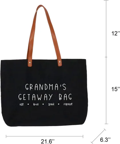 Vista 4 de Lamyba Bolsa de mano para la abuela - Regalo perfecto de cumpleaños para la abuela