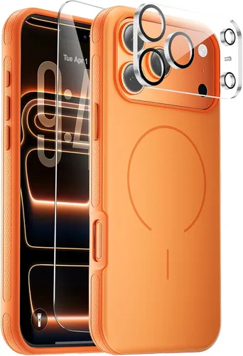 Vista 75 de Funda magnética para iPhone Air con protector de lente de cámara, protección grado militar de 10 pies, compatible con funda MagSafe Slim para iPhone