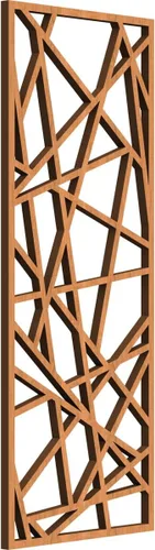 Vista 53 de Conway Paneles de pared decorativos de madera con calado, 9 3/8 pulgadas de ancho x 24 3/8 pulgadas de alto x 1/4 de alto, aliso