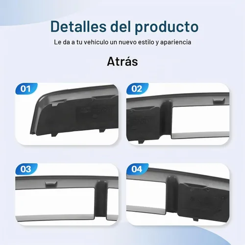 Vista 5 de CarPartsDepot Parachoques delantero inferior parrilla para Ford Mustang GT Negro