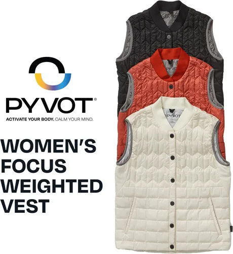 Vista 6 de PYVOT Women’s Spark Weighted Vest, Fitness Apparel for Walking & Workouts Negro