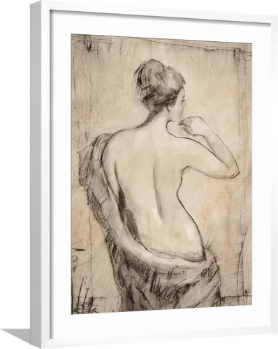 Vista 9 de ART.COM Impresiones artísticas enmarcadas para pared, estudio de desnudo neutro II por Tim O'toole, decoración figurativa, 12 x 16 pulgadas, marco