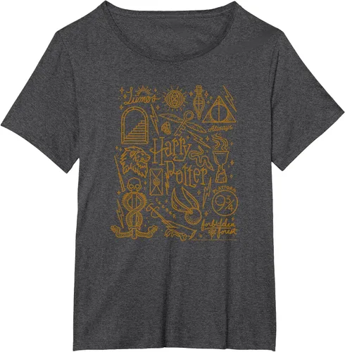Vista 7 de Harry Potter Deathly Hallows 2 Icon Collage Poster T-Shirt Baby Blue