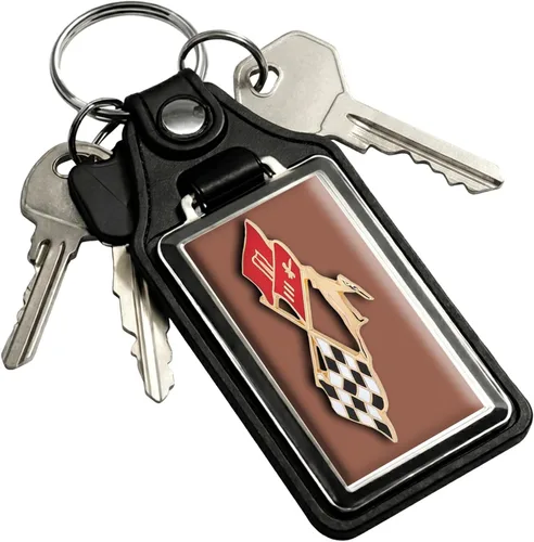 Vista 28 de Brotherhood Car Key Chain for Impala - Classic Models Keychain for Men and Oro olímpico - Guión de 1969
