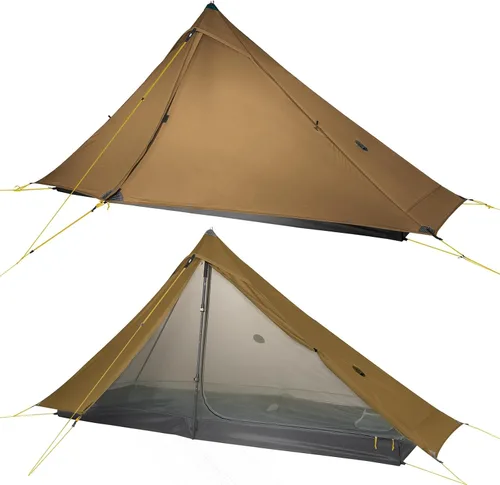Vista 16 de LANSHAN Tienda de Campaña Ultraligera de 3 Temporadas para Mochilero para 1 Persona o 2 Personas Camping, Trekking, Kayak, Escalada, Senderismo