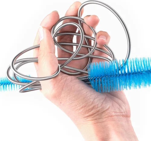 Vista 3 de Cepillo limpiador de línea de drenaje de ventilación y CA de secado 5p, limpieza de tuberías multifuncional Dryer Vent, Flexible design for Sink