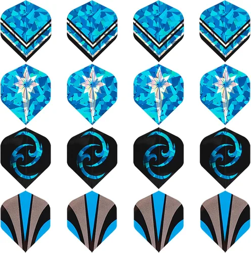Vista 2 de Juego de dardos de punta suave, 12 unidades de 0.63 oz de dardos de punta suave, juego de dardos profesionales de punta de dardos de plástico