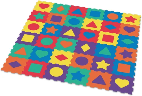 Vista 10 de Deke Home - Tapete de juego de espuma del alfabeto para niños, 36 azulejos de EVA entrelazados, tapete de piso de 72 x 72 pulgadas con letras