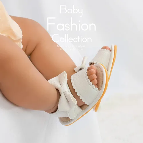 Vista 3 de ohsofy Sandalias para bebés y niñas, zapatos de playa de verano para exteriores, casuales, con suela de goma, zapatos planos de princesa