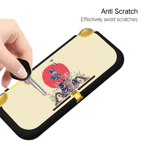 Vista 3 de PERFECTSIGHT Cute Protective Case Compatible with Nintendo Switch Lite Kawaii Zelda Anti-Scratch Shockproof Slim Cover Case for NS Console and
