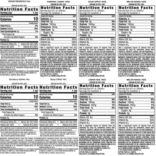 Vista 2 de Reign Total Body Fuel, paquete de 8 variedades de sabores, bebida de fitness y rendimiento, 16 onzas (paquete de 8)