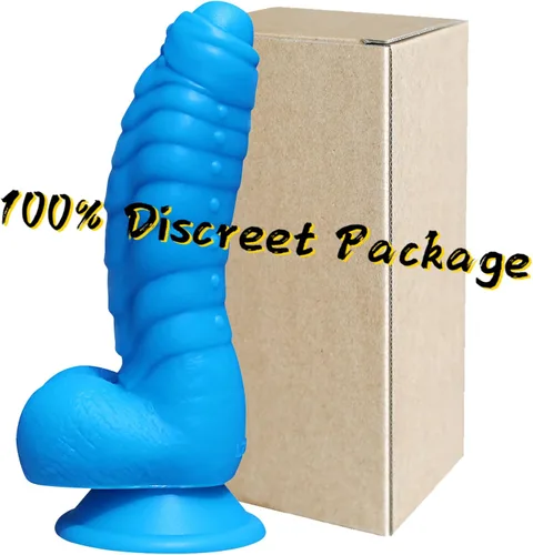 Vista 6 de Consolador realista, material de silicona líquida sin olor, juguetes sexuales para adultos, pene, fuerte ventosa para usar sin manos, 2 bolas, punto