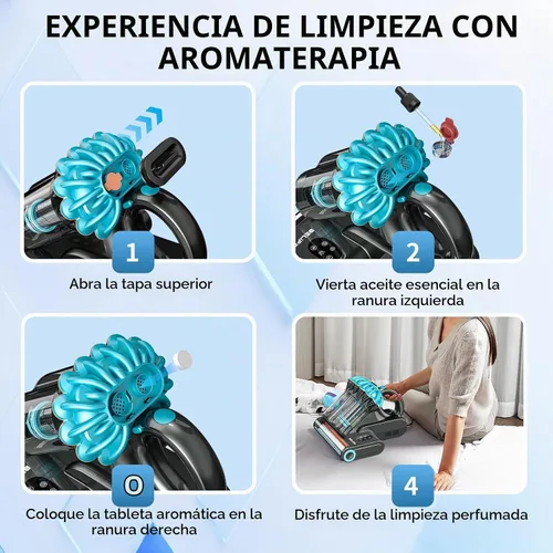 Vista 9 de Belife M8 Mattress Vacuum Cleaner with UV & Hot Air & Heating Blue