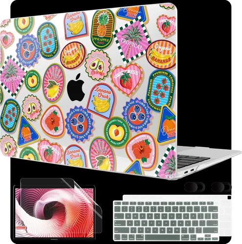 Vista 14 de MEEgoodo Funda para MacBook Air de 13 pulgadas 2021 2020 2019 2018 lanzada A2337 M1 A2179 A1932 con Touch ID, carcasa rígida de plástico y cubierta