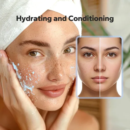 Vista 6 de SilkySecret Exfoliante facial (4.23 onzas), exfoliante facial, exfoliante facial de microdermoabrasión con piedra pómez natural, péptidos