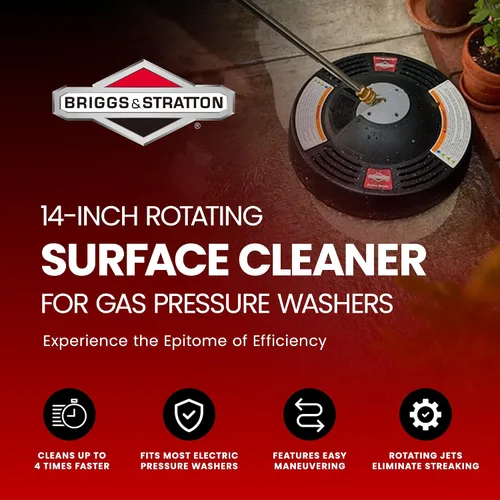 Vista 2 de Limpiador de superficies de 14 pulgadas para lavadora a presión Briggs & Stratton, hasta 3200 psi