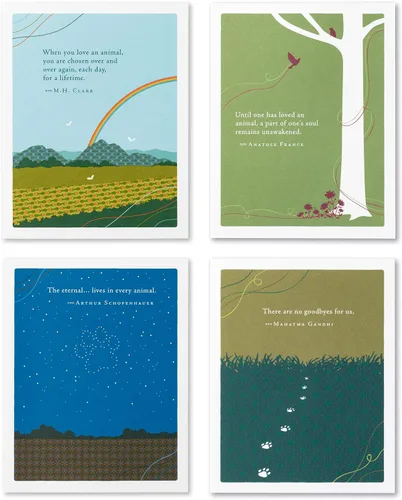 Vista 11 de Compendium Positively Green - Paquete de 4 tarjetas de aliento – Courage dear, heart (cuatro tarjetas en total, un diseño, con sobres)
