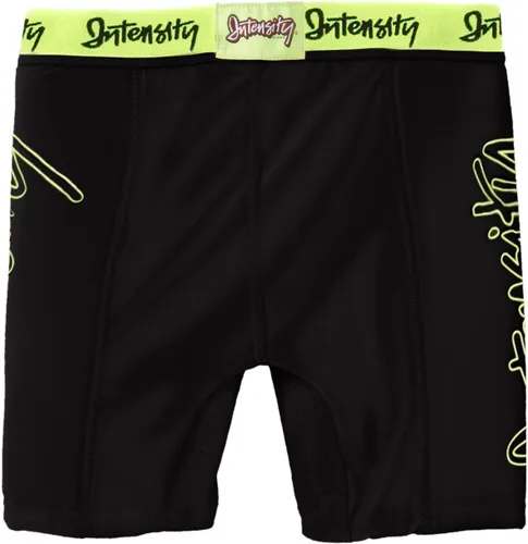 Vista 2 de Intensity Girls pantalones cortos tiro bajo Stolen Base de 5 pulgadas, Amarillo, M