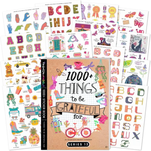 Vista 13 de Fashion Angels Más de 2,000 cuadernos de calcomanías del alfabeto, incluye divertidas y coloridas calcomanías de letras para manualidades, ideal