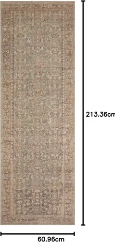 Vista 97 de Loloi Angela Rose Aubrey Collection AUB-02 - Alfombra decorativa de 2 pies 3 pulgadas x 3 pies 9 pulgadas, altura de pelo 0,19 pulgadas, diseño