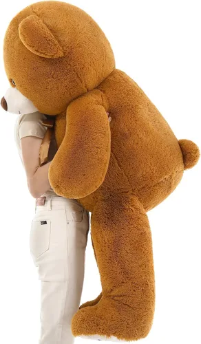 Vista 7 de MaoGoLan Oso de peluche gigante de 4 pies de crema, oso de peluche grande de 47 pulgadas, peluche suave para niños, decoraciones para Baby Shower