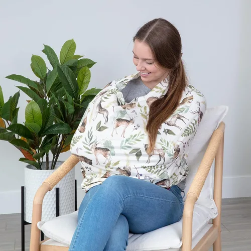 Vista 2 de Pobi Baby - Funda multiusos de alta calidad, funda de lactancia, fundas de asiento de auto para bebé, carrito de compras, silla alta y funda