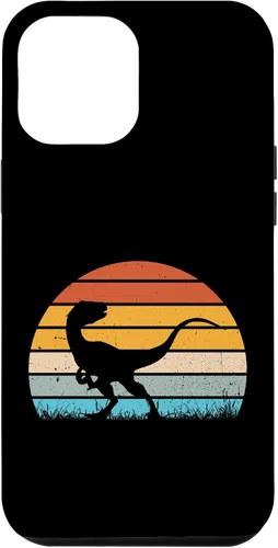 Vista 26 de Retro Sunset Jurassic Velociraptor Dinosaur Case for iPhone 17