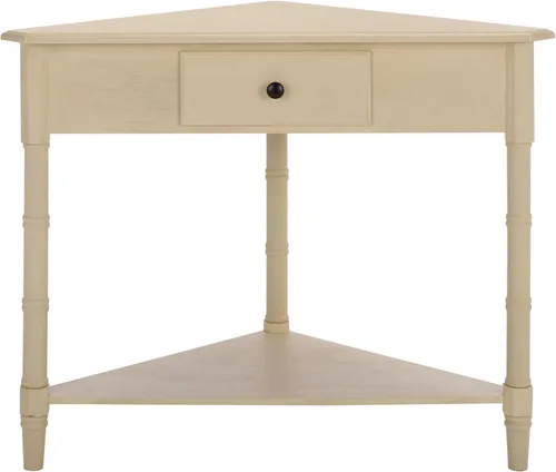 Vista 9 de SAFAVIEH Gomez AMH5709A - Mesa auxiliar esquinera de madera, 33.1 pulgadas, gris vintage