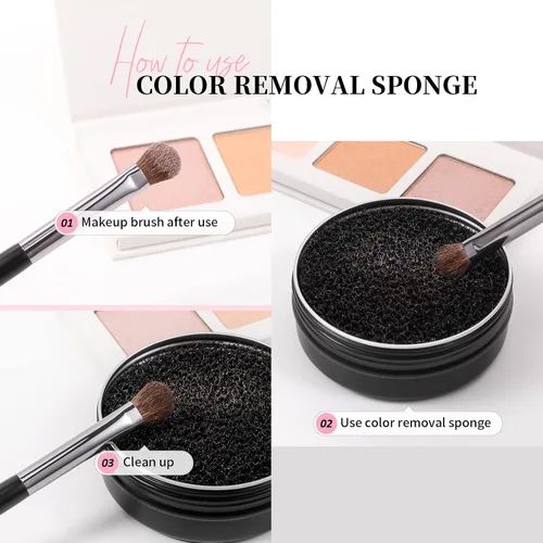 Vista 8 de DUcare Brochas de maquillaje + limpiador de brochas de maquillaje