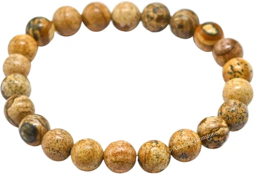 Vista 891 de Amazing Gemstone Crystal Bracelet for Women Men's Gifts - Protection Healing Crystal Bracelet - 8mm Gemstone Beaded Stretchable Bracelet Pulseras