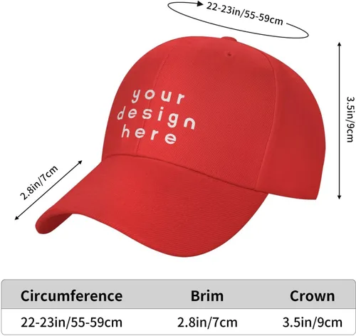 Vista 2 de Sombrero personalizado Agregue su propio logotipo de foto o imagen Diseñe sus sombreros personalizados