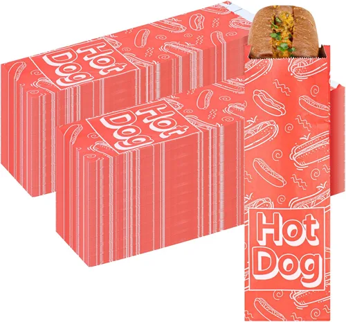 Vista 12 de Restaurantware -Bag Tek - Bolsas de comida forradas con papel de aluminio de 3.7 x 1.2 x 9.1 pulgadas, 100 envoltorios desechables para perros