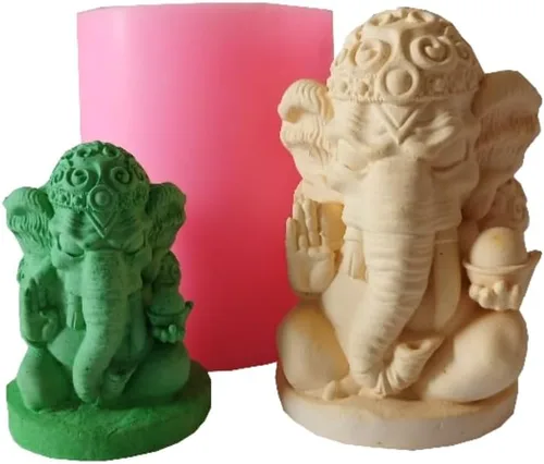 Vista 7 de Redxin Buddha - Molde de silicona hecho a mano, velas de jabón, yeso, cemento, resina, pegamento hecho a mano Moldes-Buda-32