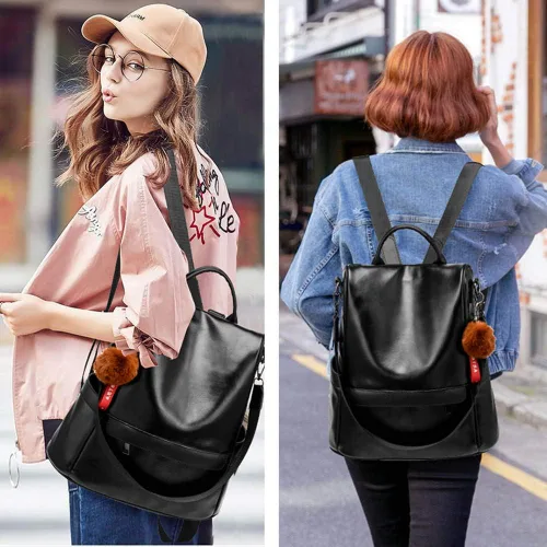 Vista 6 de CHERUTY Women Backpack Purse PU Leather Anti-theft Casual Shoulder Bag Fashion Ladies Satchel Bags