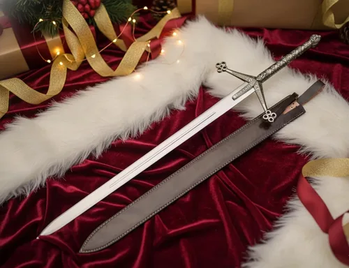 Vista 7 de Bend D Trend - Espada Claymore de 40 pulgadas, hecha a mano, escocés Highlander a dos manos, gran espada con accesorios de latón y funda de cuero