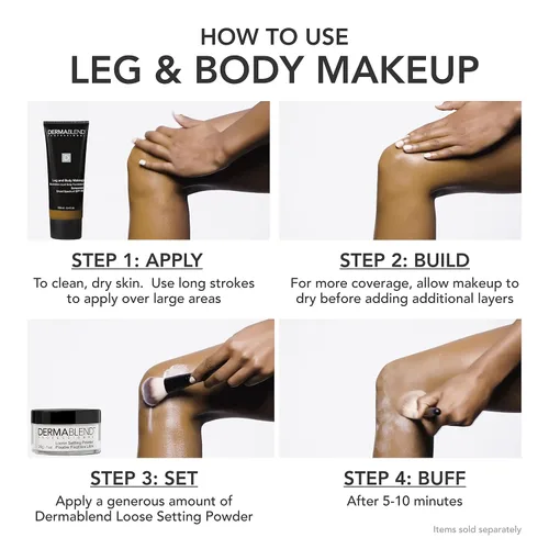 Vista 5 de Dermablend Leg and Body Makeup Foundation with SPF 25